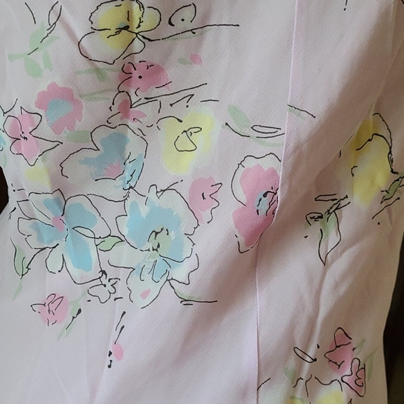 SALE TODAY PINK MULTI FLORAL LONGER DRESS SIZE 12 - Picture 14 of 16